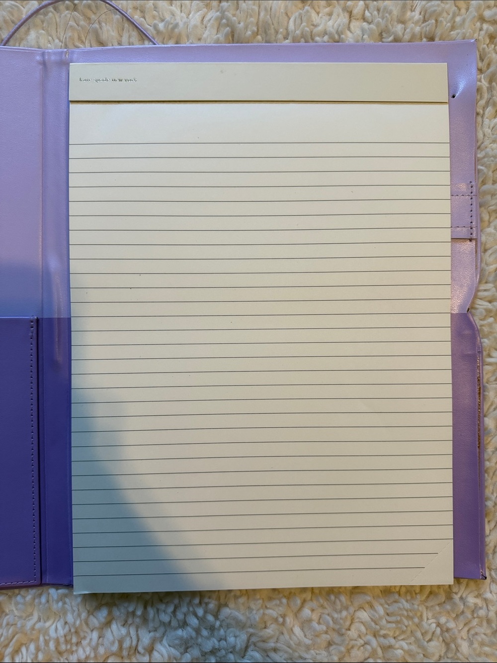 NWT Kate Spade Lilac Plunge Notepad Folio & Large Spiral Notebook - Picture 6 of 7